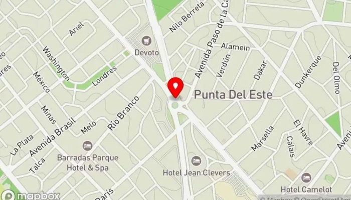 mapa de Peixaria e Bar Bar en Punta del Este