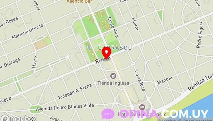 mapa de Pellegrin Gourmet Pastelería en Montevideo