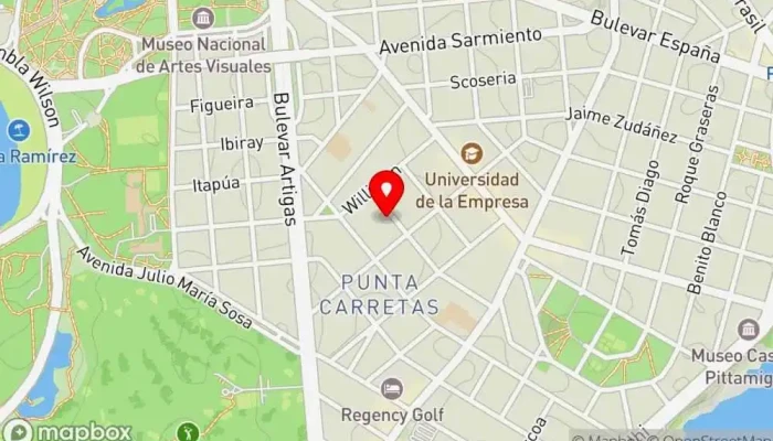 mapa de Pellegrin Panadería, Cafetería en Montevideo