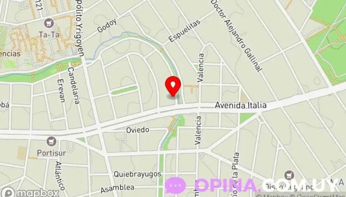 mapa de Pellejero Bienes Raíces Agencia inmobiliaria en Montevideo