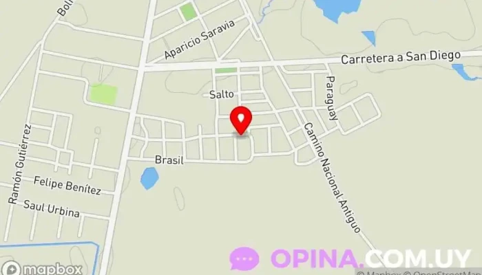 mapa de Peluqueria Claudia Alvares Peluquería en Isidoro Noblía