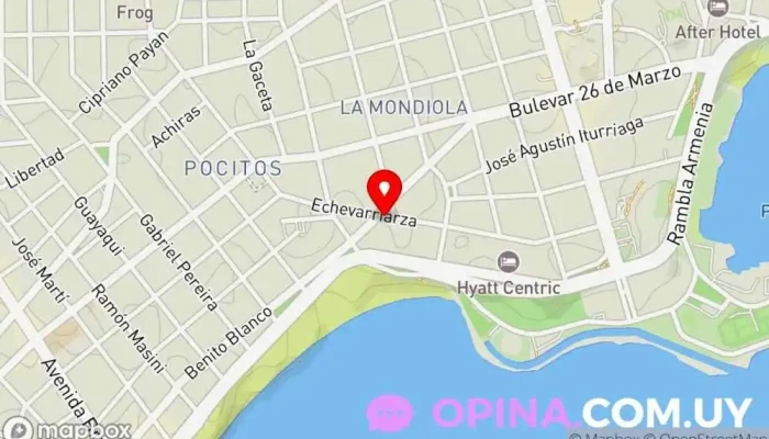 mapa de Pelvicare Centro de salud y bienestar en Montevideo