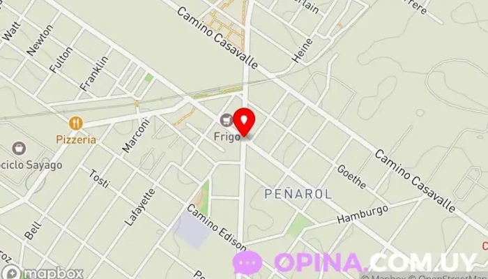 mapa de Peñarol  en Montevideo