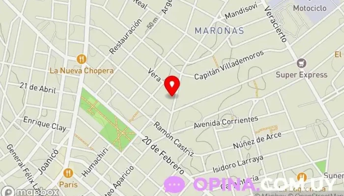 mapa de Pereyra's  en Montevideo