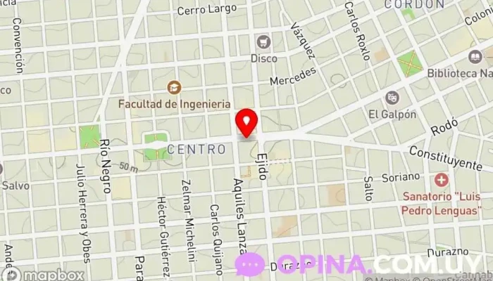 mapa de Pérez Robaudo Inmobiliaria (Propiedades & Inversiones) Agencia inmobiliaria en Montevideo