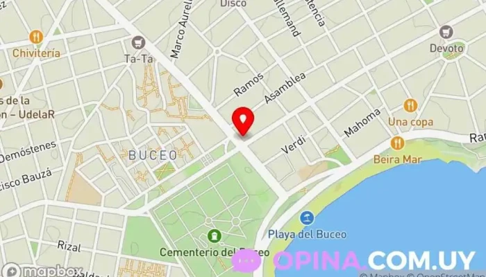 mapa de Perfil Gym Buceo Gimnasio en Montevideo
