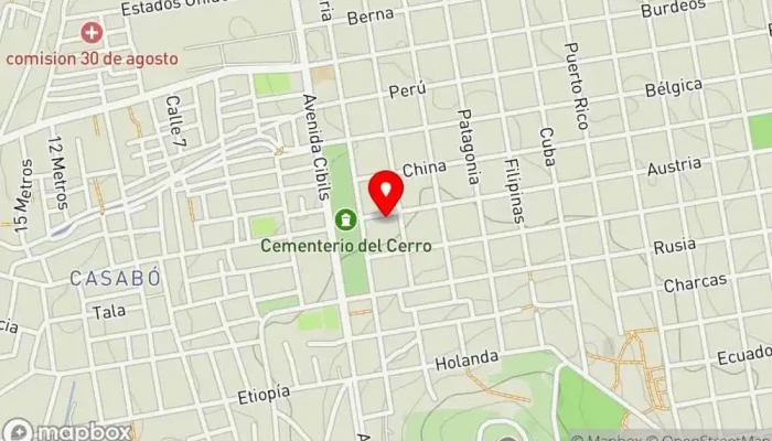 mapa de Perro Bar en Montevideo