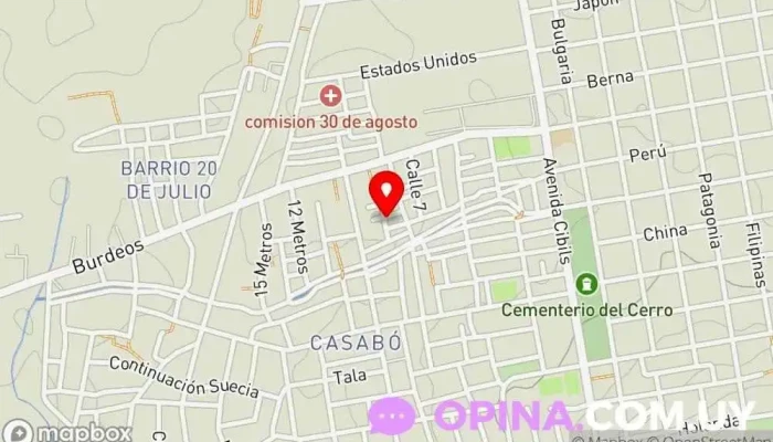 mapa de Personalizados Javlam por mayor y menor Papelería en Montevideo