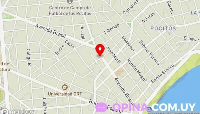 mapa de Pessi Propiedades Agencia inmobiliaria en Montevideo