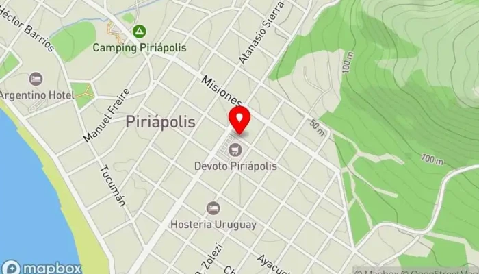 mapa de Petro Food Restaurante en Piriápolis