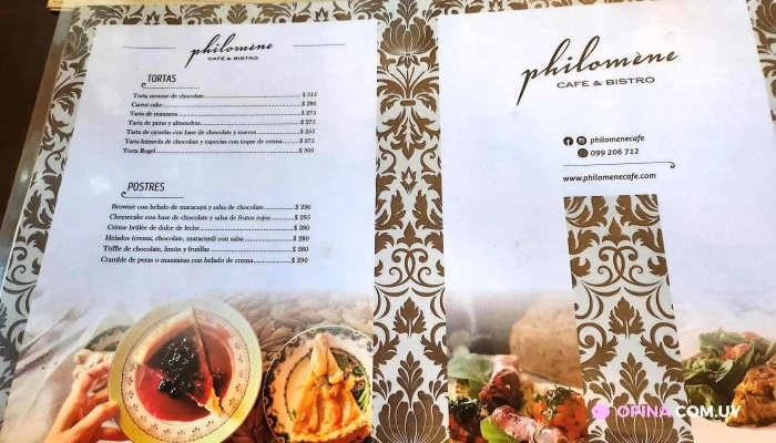 Philomene Cafe -  Menu - Montevideo