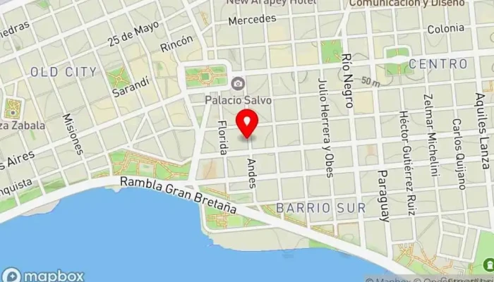 mapa de Piano Sur  en Montevideo