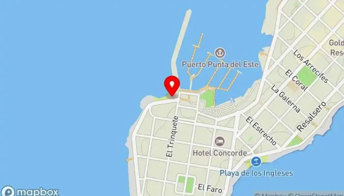 mapa de Piazzarella Pizzería en Punta del Este