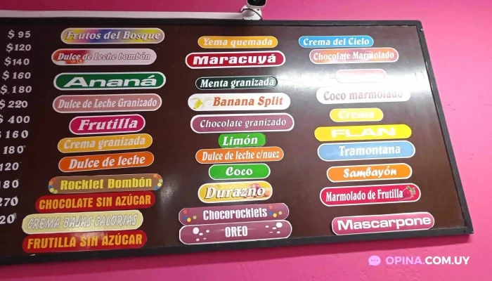 Pimienta Limon Heladeria Menu