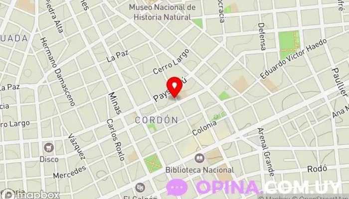 mapa de Pitágoras Uy Papelería en Montevideo