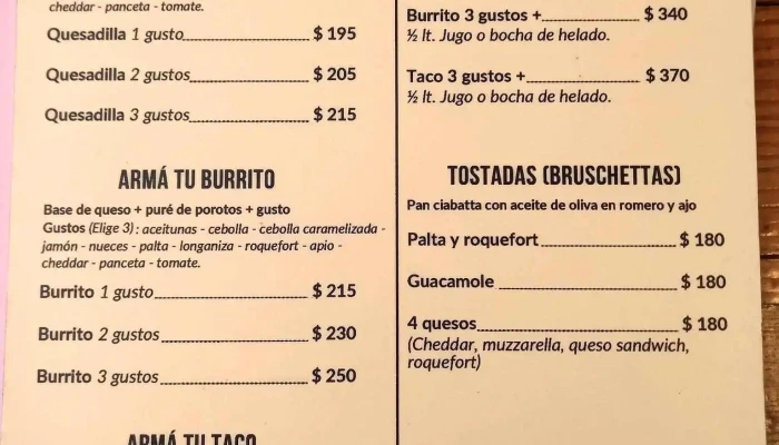 Piwo Helados:  Menu - Heladería