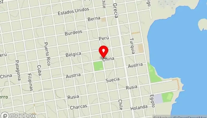 mapa de Pizeria palacios Restaurante en Montevideo