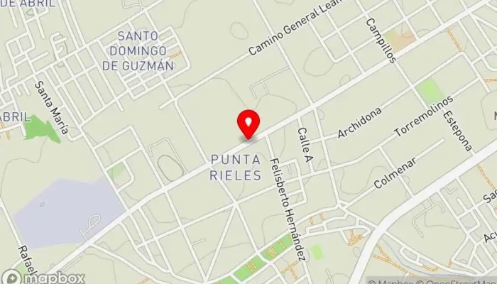 mapa de PIZZA MOZZA PUNTA DE RIELES Pizzería en Montevideo