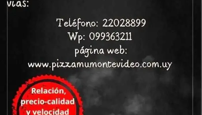 Pizza Mu Montevideo:  Menu