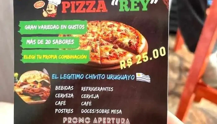 Pizza Rey:  Menu - Pizzería