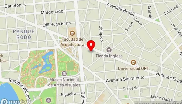 mapa de Pizza Rosa Pizzería en Montevideo