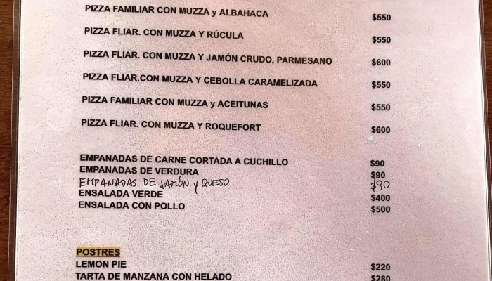 Pizza Sing Karaoke:  Menu - Pizzería