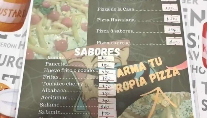 Pizza Steve:  Menu