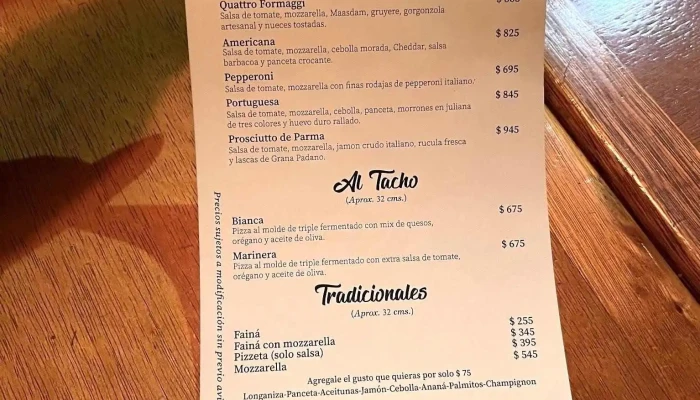 Pizzapi -  Menu - Montevideo