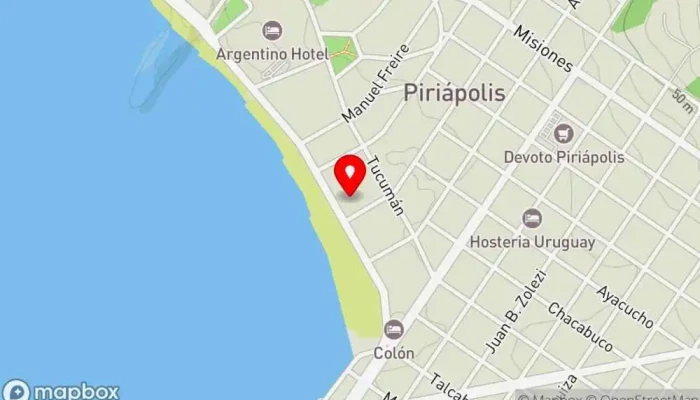 mapa de Pizzas Empanadas y Algo Más Pizzería en Piriápolis