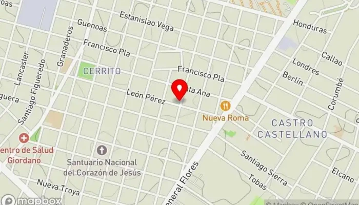 mapa de Pizzeria Cerri Pizza Pizzería en Montevideo