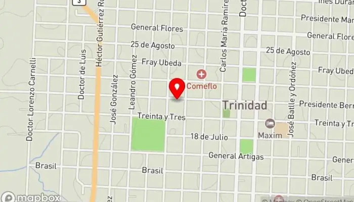 mapa de Pizzería El Grillo Restaurante de comida rápida en Trinidad