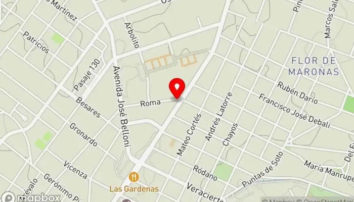 mapa de Pizzeria El Imperio Pizzería en Montevideo