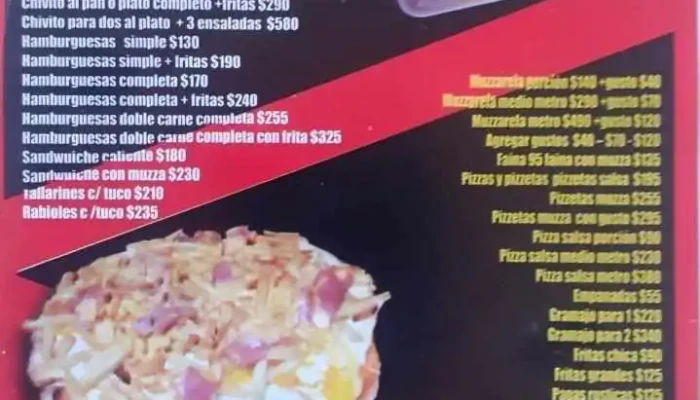 Pizzeria El Mago Y Rotiseria Menu