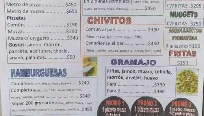 Pizzeria Il Tano Menu