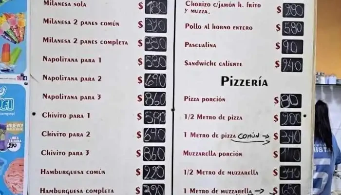 Pizzeria La Amistad La Teja Menu