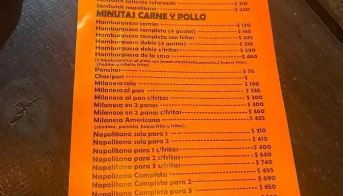 Pizzeria La Familia Menu