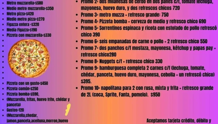 Pizzeria La Familia:  Menu