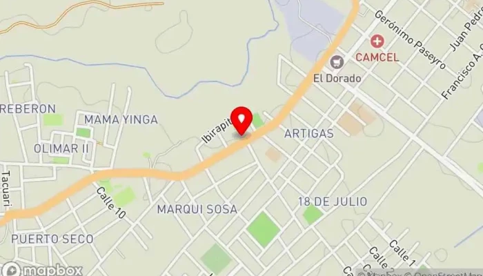 mapa de Pizzería La Piedra Restaurante, Pizzería en Rio Branco