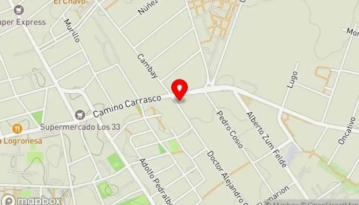 mapa de Pizzería La REDONDA Restaurante, Parrilla en Montevideo