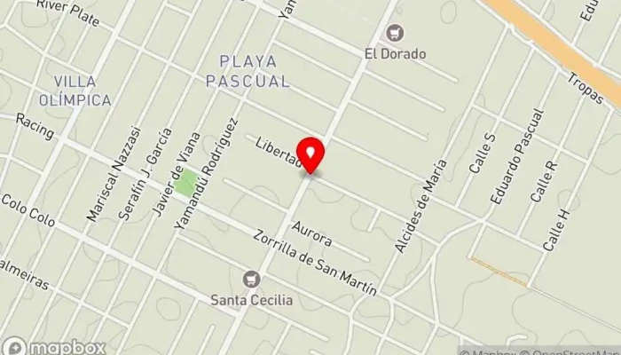 mapa de Pizzeria Los Carlitos Pizzería en Ciudad del Plata