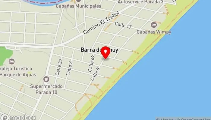 mapa de Pizzeria Pizzería en Barra del Chuy