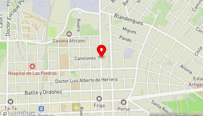 mapa de Pizzeria Pizzería en Las Piedras