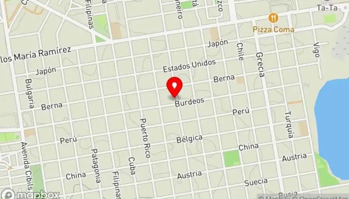 mapa de Pizzeria Ñato's Pizzería en Montevideo