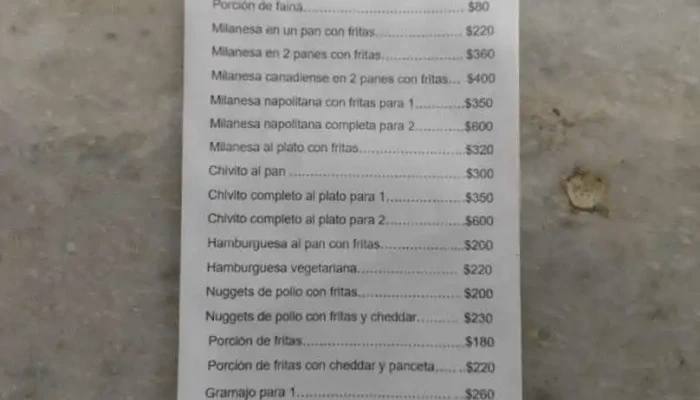 Pizzeria Pazal:  Menu