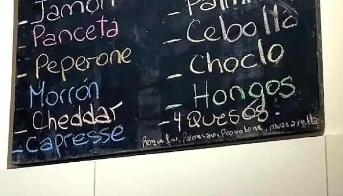 Pizzeria Piedra Viva:  Menu