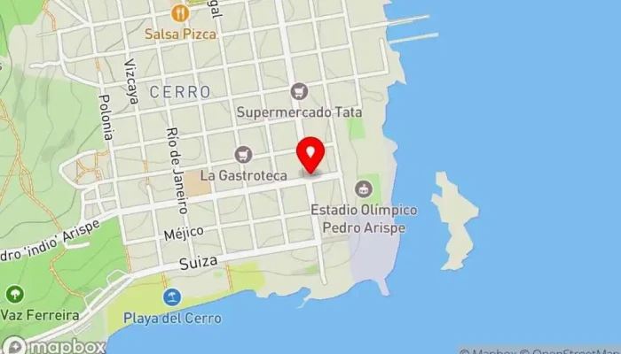 mapa de Pizzería RAMCER Pizzería en Montevideo