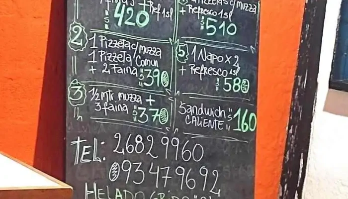 Pizzeria Rincon Menu