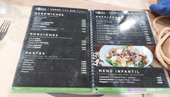 Pizzeria Rodelu Paysandu Menu - Pizzería