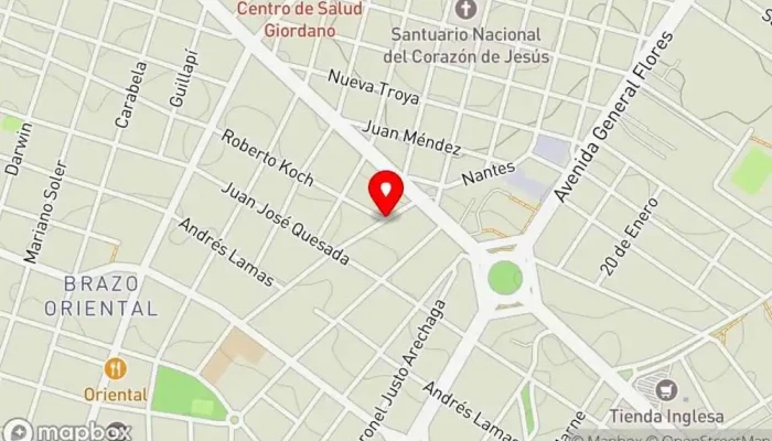 mapa de pizzeria rola Pizzería en Montevideo