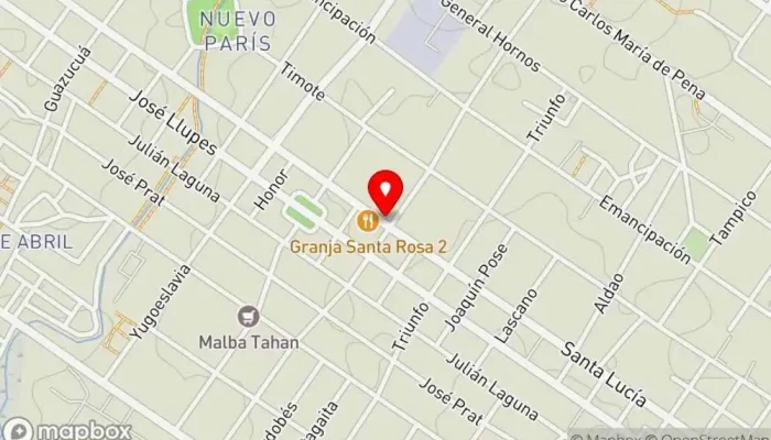 mapa de Pizzería Siempre23 Bar en Montevideo